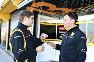 Formula One World Championship: Vitaly Petrov Renault with Alan Permane Renault Race Engineer