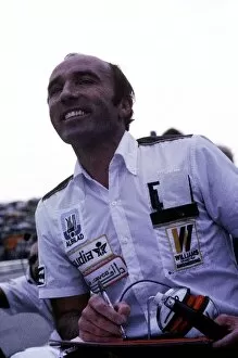 Images Dated 23rd January 2004: Formula One World Championship: Williams Team Owner Frank Williams celebrates Alan Joness second