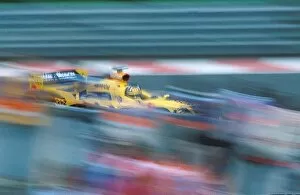 Spa-francorchamps Collection: Formula One World Championship: Winner Damon Hill, Jordan 198