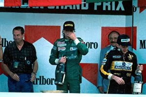 Formula One World Championship: Winner Gerhard Berger, 2nd place Alain Prost