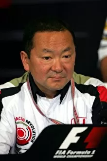 Images Dated 19th August 2005: Formula One World Championship: Yasuhiro Wada Honda in the the FIA press conference