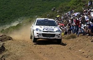 Images Dated 17th June 2001: Francois Delecour (FRA) on stage 16 World Rally Championship, Acropolis Rally, 14-17 June 2001