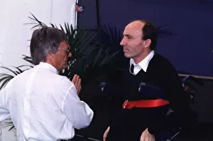 FRANK WILLIAMS HISTORY In conversation with Bernie Ecclestone in 1997. PHOTO: LAT