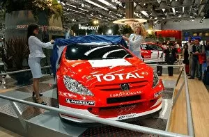 Images Dated 10th September 2003: Frankfurt Motor Show: The new Peugeot 307 CC WRC is revealed