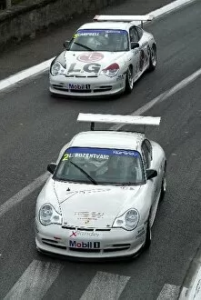 Images Dated 2nd June 2004: French Porsche Carrera Cup: Luc Rozentvaig leads Christopher Campbell