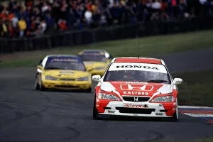 Images Dated 22nd June 2005: Gabrielle Tarquini leads the two Mondeos