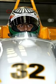 Images Dated 20th February 2004: General Testing: Karun Chandhok T-Sport: General Testing, Silverstone, England, 20 February 2004