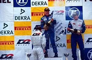 Images Dated 30th May 2003: German Formula Three Championship: Podium L to R - Thomas Jaeger, Christijan Albers, Marcel Faessler