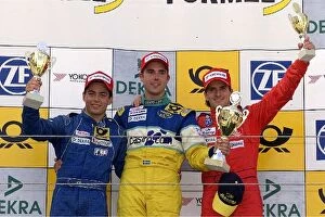 Images Dated 28th August 2001: German Formula Three Championship: Race 1 Podium and results
