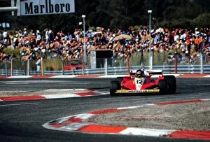 Images Dated 6th September 2013: Gilles Villeneuve powers his Scuderia Ferrari only to 12th place at Paul Ricard