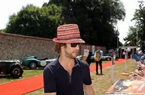Images Dated 13th July 2003: Goodwood Festival of Speed: Jay Kay from pop group Jamiroquai speaks to fans