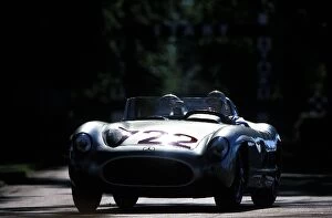 Images Dated 15th July 2002: Goodwood Festival of Speed: Stirling Moss drives a 1955 Mercedes Benz 300SLR