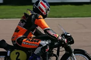 Images Dated 17th September 2005: Goodwood Revival: Gerhard Berger in the Barry Sheene Memorial Trophy