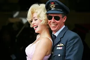 Goodwood Revival Meeting: Marilyn Monroe look-alike entertains the troops
