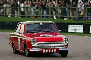 Images Dated 17th September 2005: Goodwood Revival: Tiff Needell Ford Lotus Cortina St. Marys Trophy