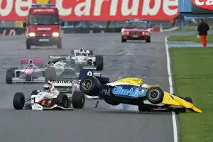 Images Dated 20th May 2007: GP Live: A crash at the start of the Euroboss race