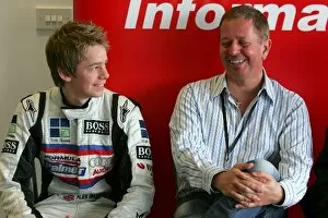 Donnington Gallery: GP Live: Martin Brundle with his son Alex Brundle