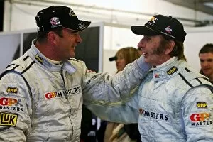 Images Dated 13th August 2006: GP Masters: Nigel Mansell chats with Emerson Fittapaldi
