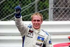 Images Dated 21st May 2005: GP2: Adam Carroll Super Nova celebrates victory
