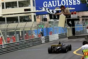 Images Dated 21st May 2005: GP2: Adam Carroll Super Nova crosses the line to win