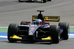 Images Dated 23rd July 2005: GP2: Adam Carroll Super Nova pulls of the circuit with a problem on the formation lap