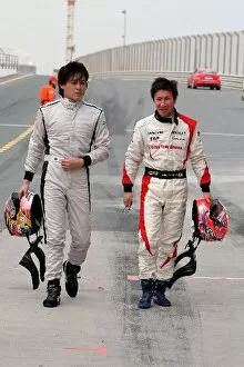 GP2 Asia Series: Hiroki Yoshimoto Qi-Meritus Racing and Kamui Kobayashi Dams Racing