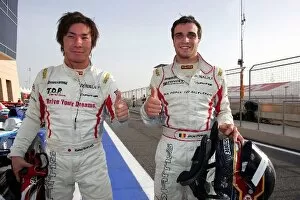 Images Dated 24th April 2009: GP2 Asia Series: Kamui Kobayashi DAMS and Jerome D Ambrosio DAMS celebrate in parc ferme