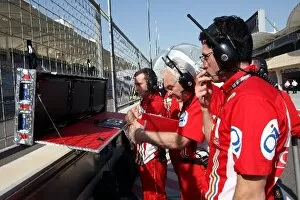 Images Dated 22nd January 2009: GP2 Asia Series: Ocean Racing Technology on the pit wall