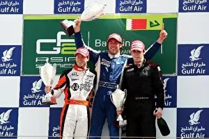 Images Dated 14th March 2010: GP2 Asia Series: The podium: Sam Bird ART Grand Prix, second; Giacomo Ricci DPR