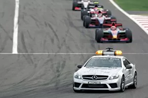 Images Dated 5th April 2008: GP2 Asia Series: The safety car leads the field