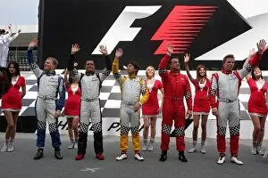Gp2 Asia Series Gallery: GP2 Asia Series: Speedcar drivers at the F1 Theme Park Presentation