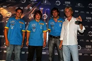 Images Dated 2nd September 2005: GP2 Awards: Giancarlo Fisichella Renault, Fernando Alonso Renault