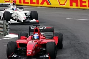 Images Dated 21st May 2005: GP2: Second placed Gianmaria Bruni Coloni leads third placed Nico Rosberg ART