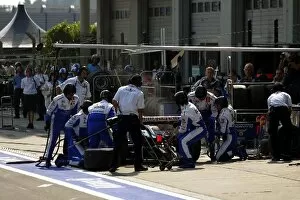 Images Dated 6th May 2006: GP2 Series: Adrian Valles Campos Racing makes a pit stop