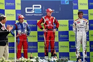GP2 Series: The podium: Sergio Perez Telmex Arden International, second; Nico Hulkenberg ART Grand Prix
