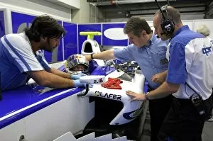 Images Dated 8th October 2009: GP2 Series Testing: Sebastien Loeb prepares for his GP2 Series test with the DPR team