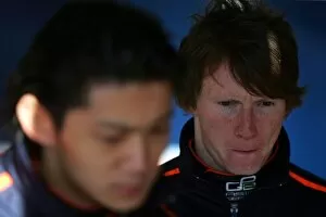 Images Dated 5th March 2008: GP2 Testing: Ho-Pin Tung Trident Racing and Mike Conway Trident Racing