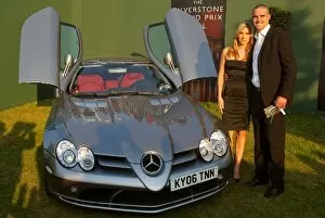 Images Dated 10th June 2006: The Grand Prix Ball: Jessica from Liberty X with Kevin Pieterson England cricketer