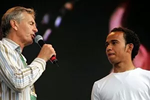 Grand Prix Party: Tony Jardine and Lewis Hamilton