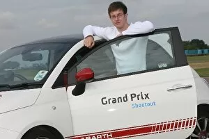 Images Dated 24th September 2009: Grand Prix Shootout: Jake Green with the FIAT 500 Abarth