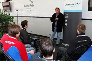 Images Dated 10th September 2009: Grand Prix Shootout: Rob Wilson Grand Prix Shootout Driver Assessment Manager gives a presentation