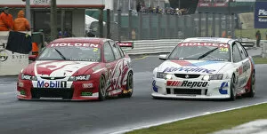Images Dated 10th November 2003: HOLDEN V8 SUPERCAR DRIVER TODD KELLY 2ND GARTH TANDER 3RIN RACE 1 IN NEW ZEALAND TODAY