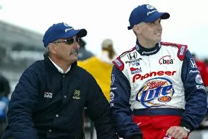 Images Dated 12th May 2003: Indy Racing League: Bobby Rahal Rahal Racing Team Owner with Kenny Brack Rahal Racing Dallara