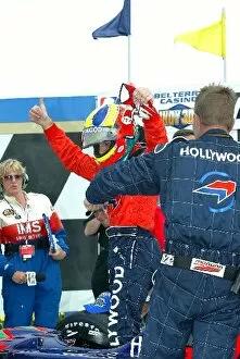 Images Dated 12th August 2002: Indy Racing League: Felipe Giaffone wins his first IRL race for Mo Nunn Racing