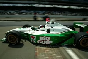 Images Dated 20th May 2002: Indy Racing League: Rookie Dario Franchitti Team Green Dallara Chevrolet crosses the yard of
