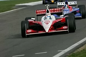 Images Dated 25th September 2005: Indy Racing League: Scott Dixon leads Dario Franchitti in the Watkins Glen Indy Grand Prix