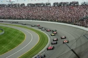 Images Dated 31st May 2004: Indy Racing League: The start of the Indianapolis 500, Indianapolis Motor Speedway, Indianapolis