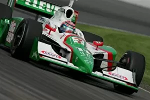 Images Dated 27th August 2004: Indy Racing League: Tony Kanaan practices for the Firestone Indy 225, Nazareth Speedway, Nazareth