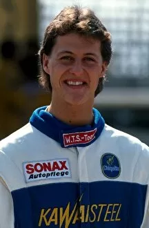 1990 Collection: International Formula Three: Overall race winner Michael Schumacher