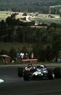 Images Dated 19th May 2014: J. Brabham & C. Amon: South African Grand Prix, Kyalami, 27 Feb - 1 Mar 69
